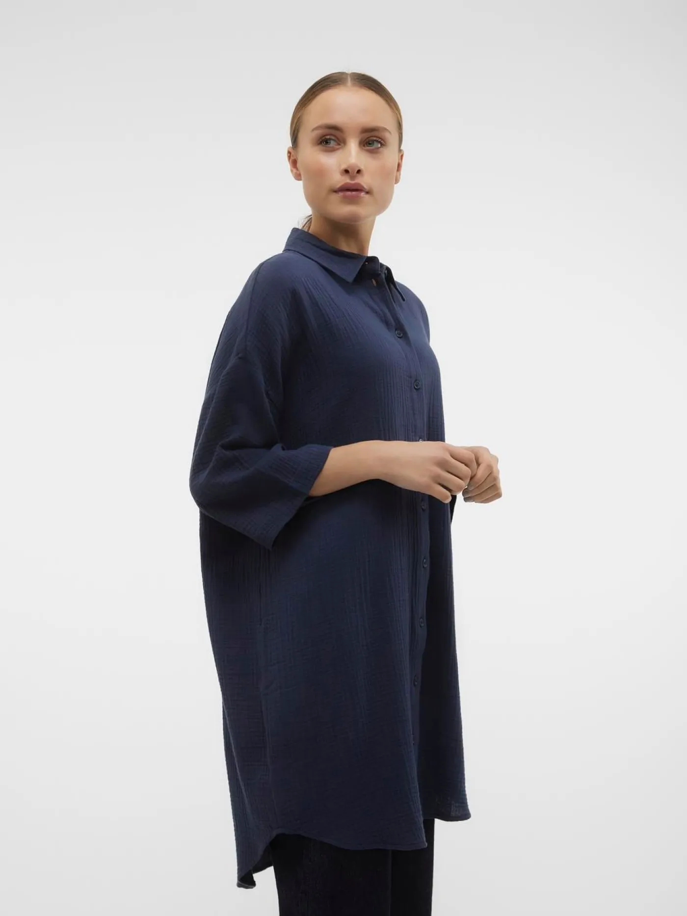 VMNATALI 3/4 LONG OVERSHIRT NOOS