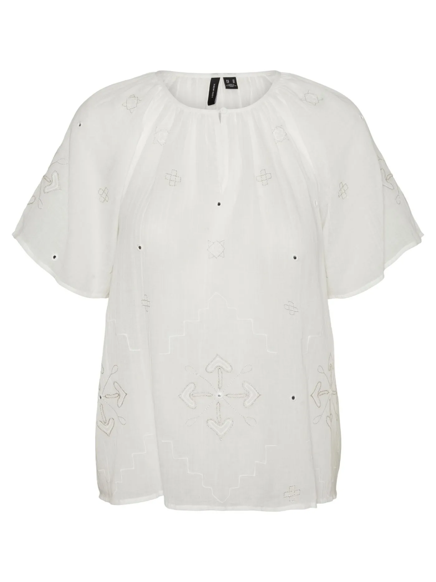 VMNERA SS WIDE EMB TOP WVN GA