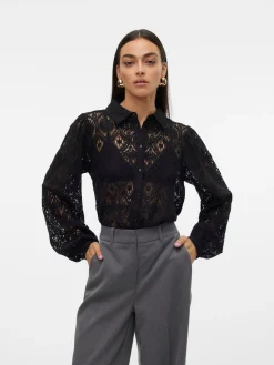 VMOBENA L/S LACE SHIRT WVN BTQ