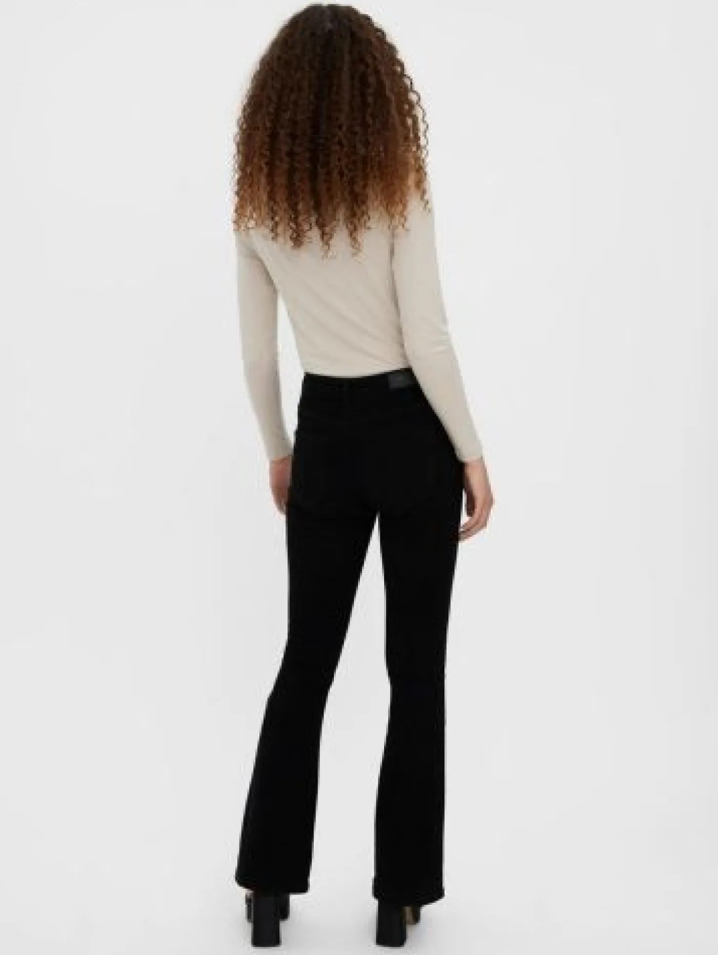 VMPEACHY MR FLARED J VI1100 - Black Denim