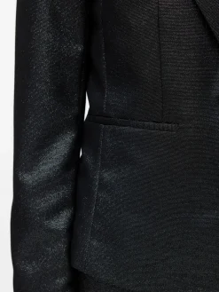 VMSAFINA LS FITTED SHINY BLAZER