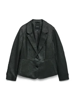 VMSAFINA LS FITTED SHINY BLAZER