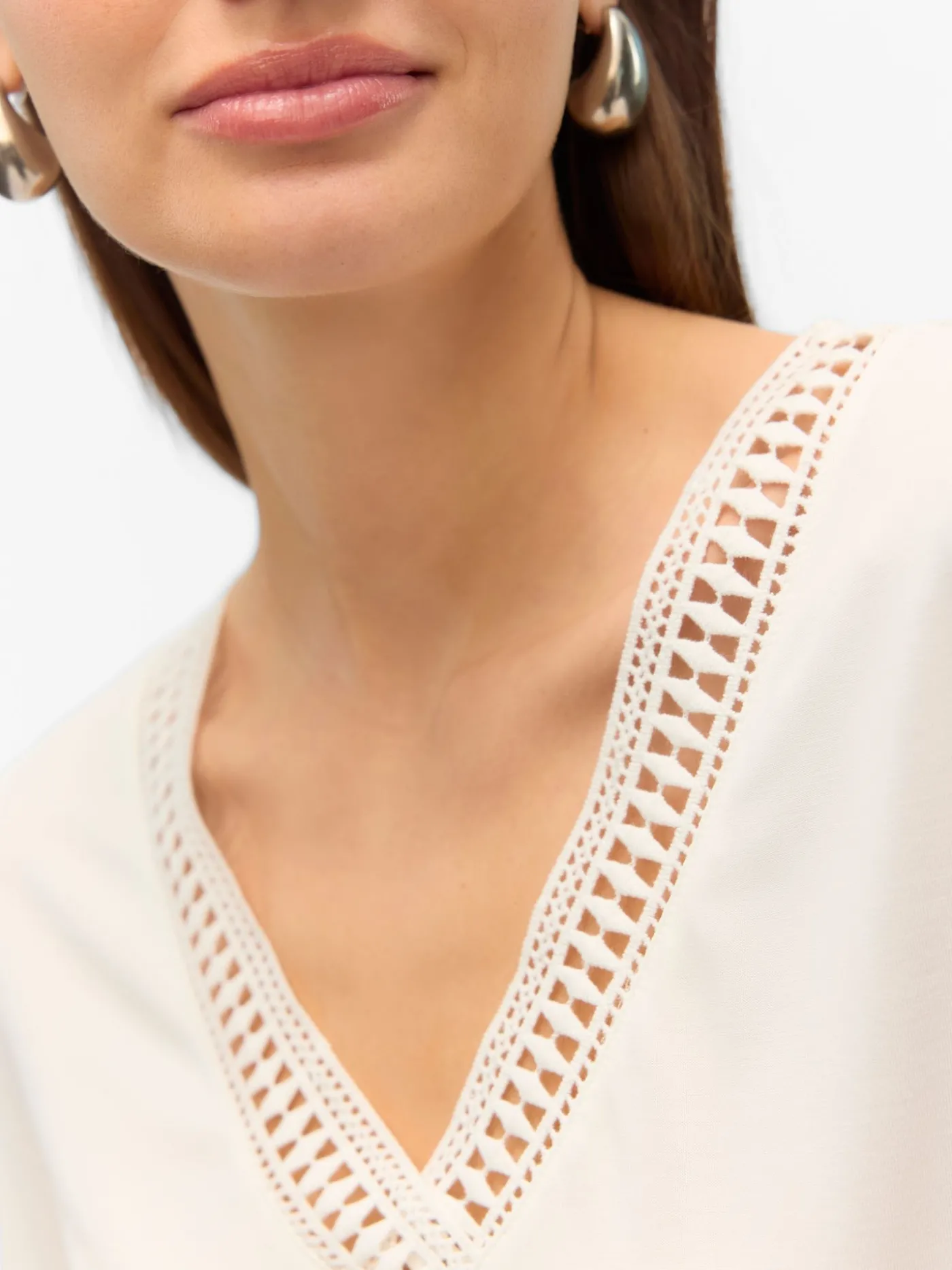 VMSAVANNAH LACE 2-WAY SS TOP JRS