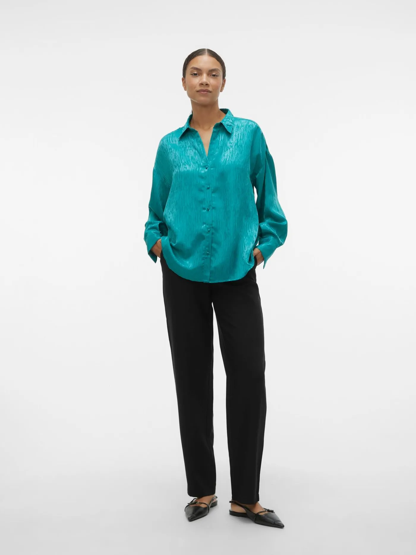 VMSINA LS LOOSE SHIRT WVN GA PA