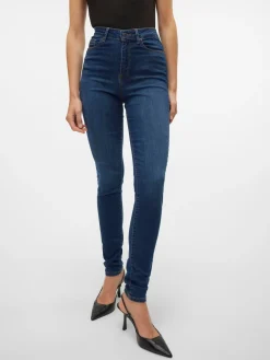 VMSOPHIA HW SKINNY JEANS MD BL NOOS