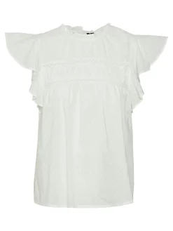 VMTRINE SL LACE TOP WVN GA NOOS