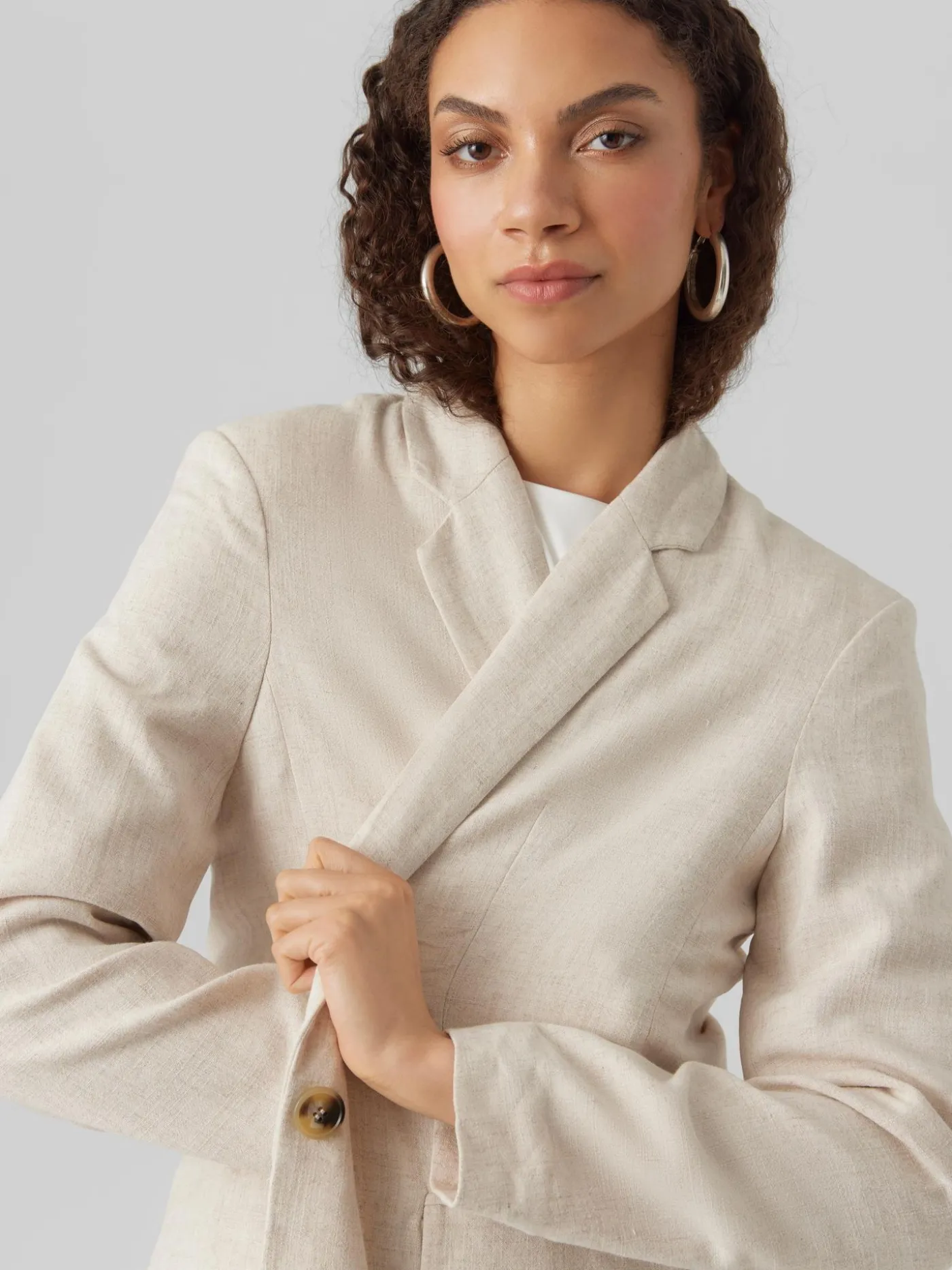 VMVERA LS LINEN BLAZER NOOS