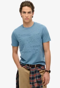 Workwear embossed relaxed tee