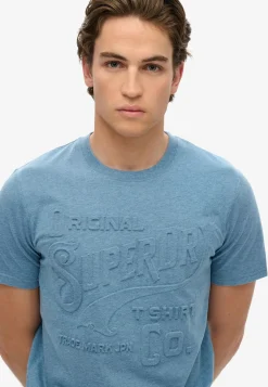 Workwear embossed relaxed tee