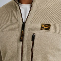 Zip jacket cotton double face