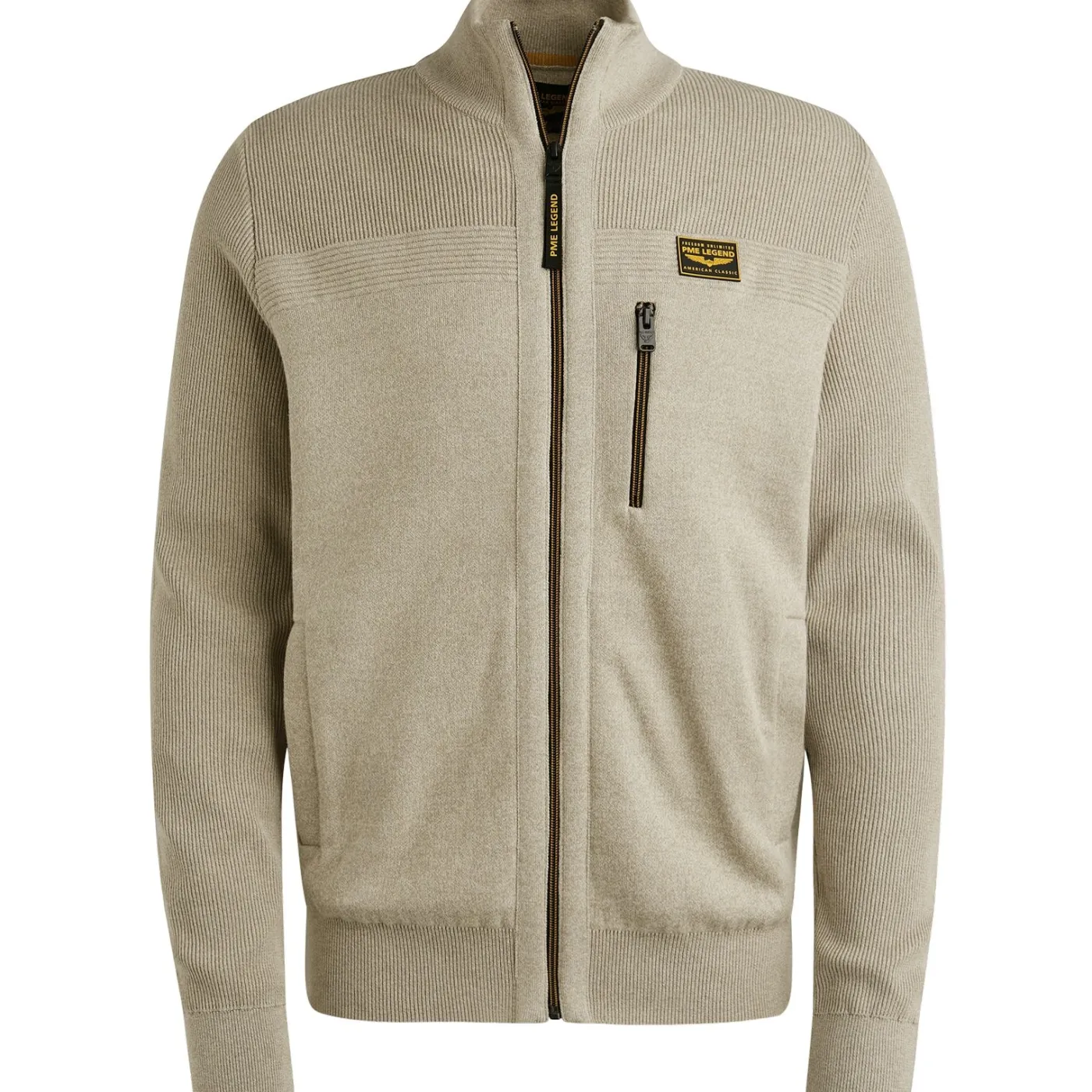 Zip jacket cotton double face