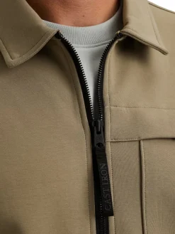 Zip jacket interlock sweat