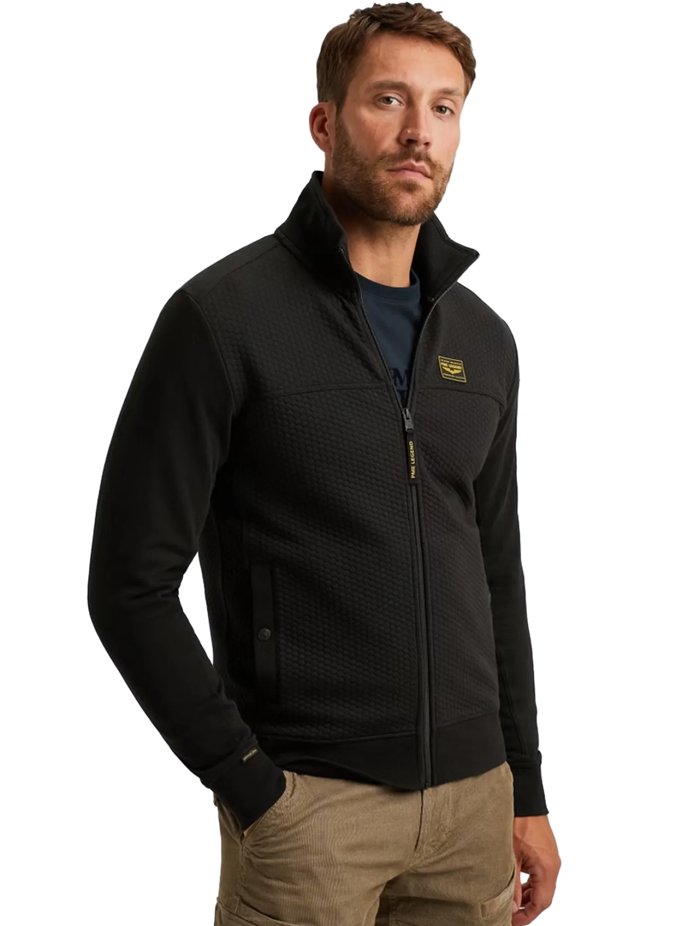 Zip jacket jacquard interlock swea