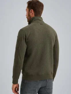 Zip jacket jacquard interlock swea