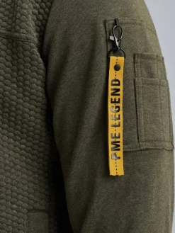 Zip jacket jacquard interlock swea