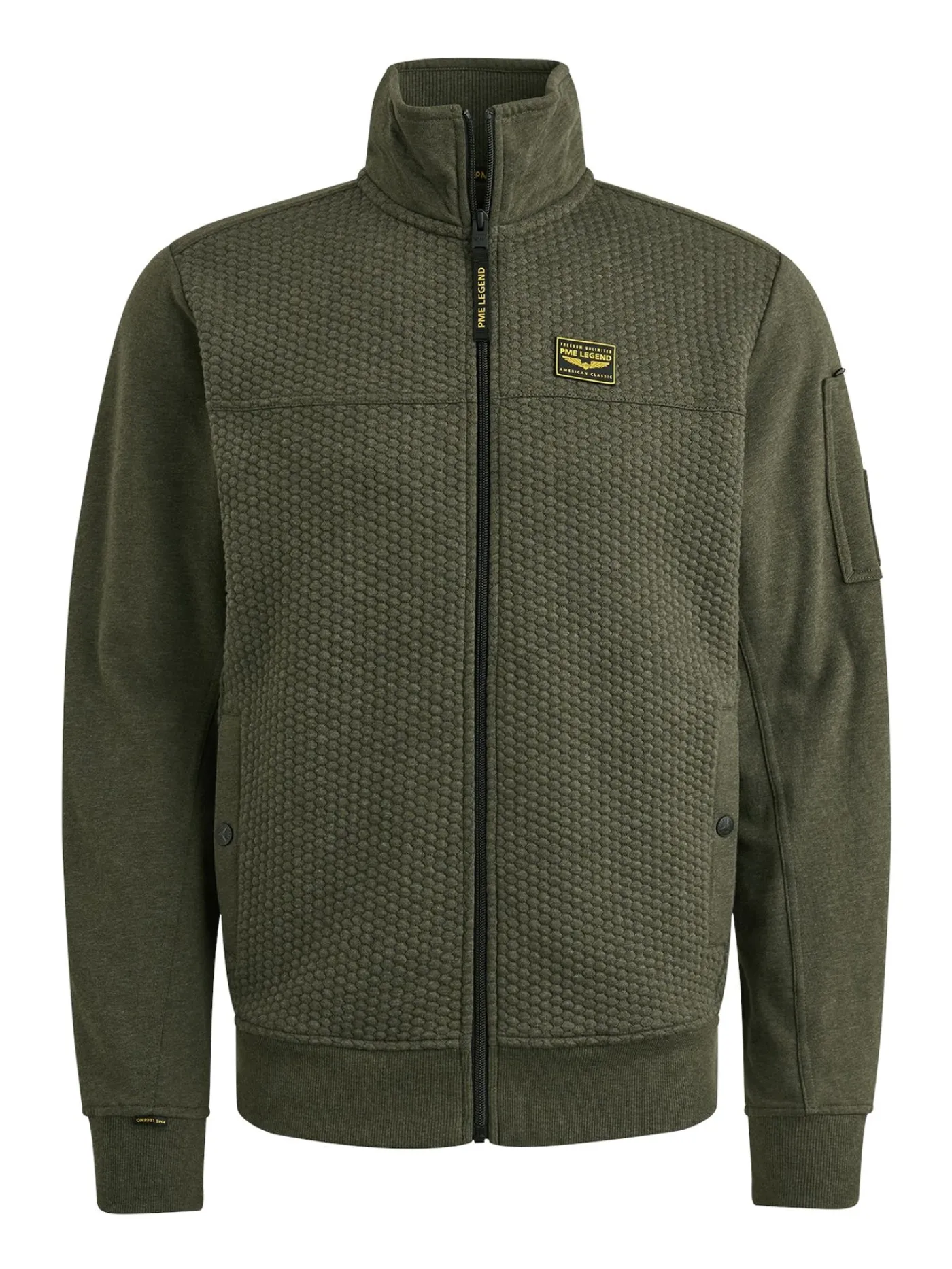 Zip jacket jacquard interlock swea
