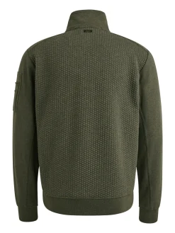 Zip jacket jacquard interlock swea