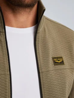 Zip jacket jacquard interlock swea