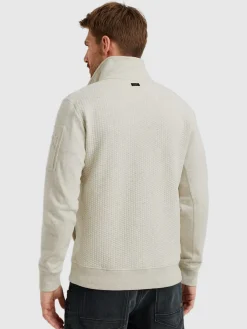 Zip jacket jacquard interlock swea