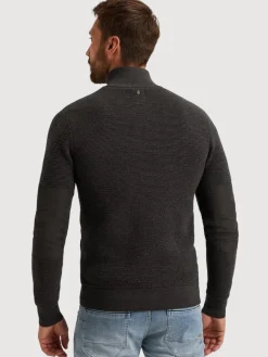 Zip jacket texture yarn