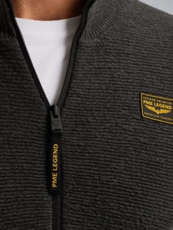 Zip jacket texture yarn