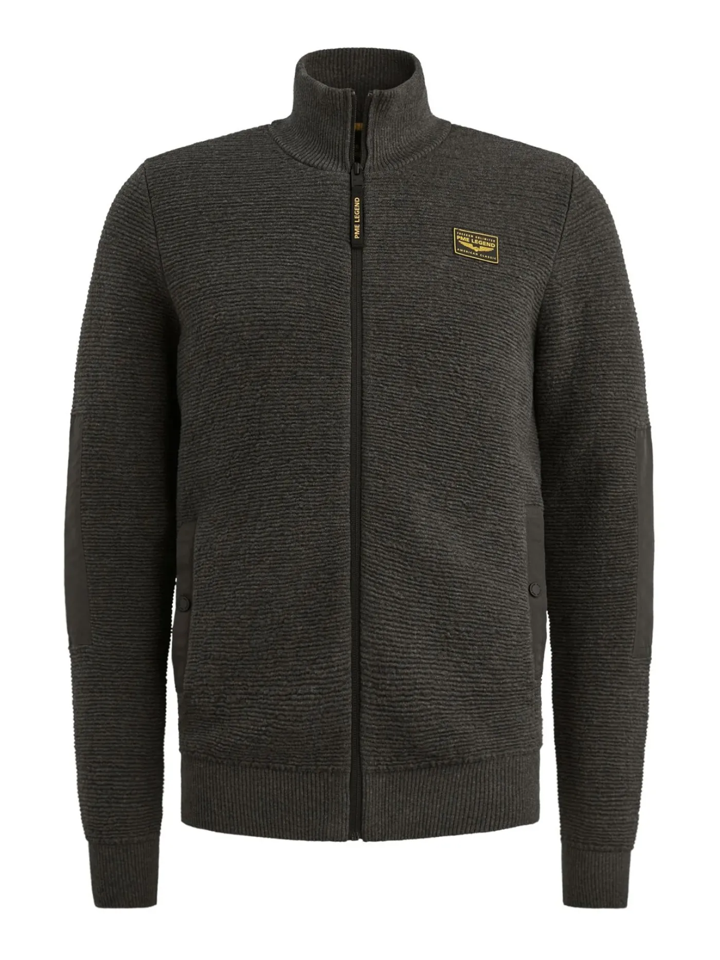 Zip jacket texture yarn