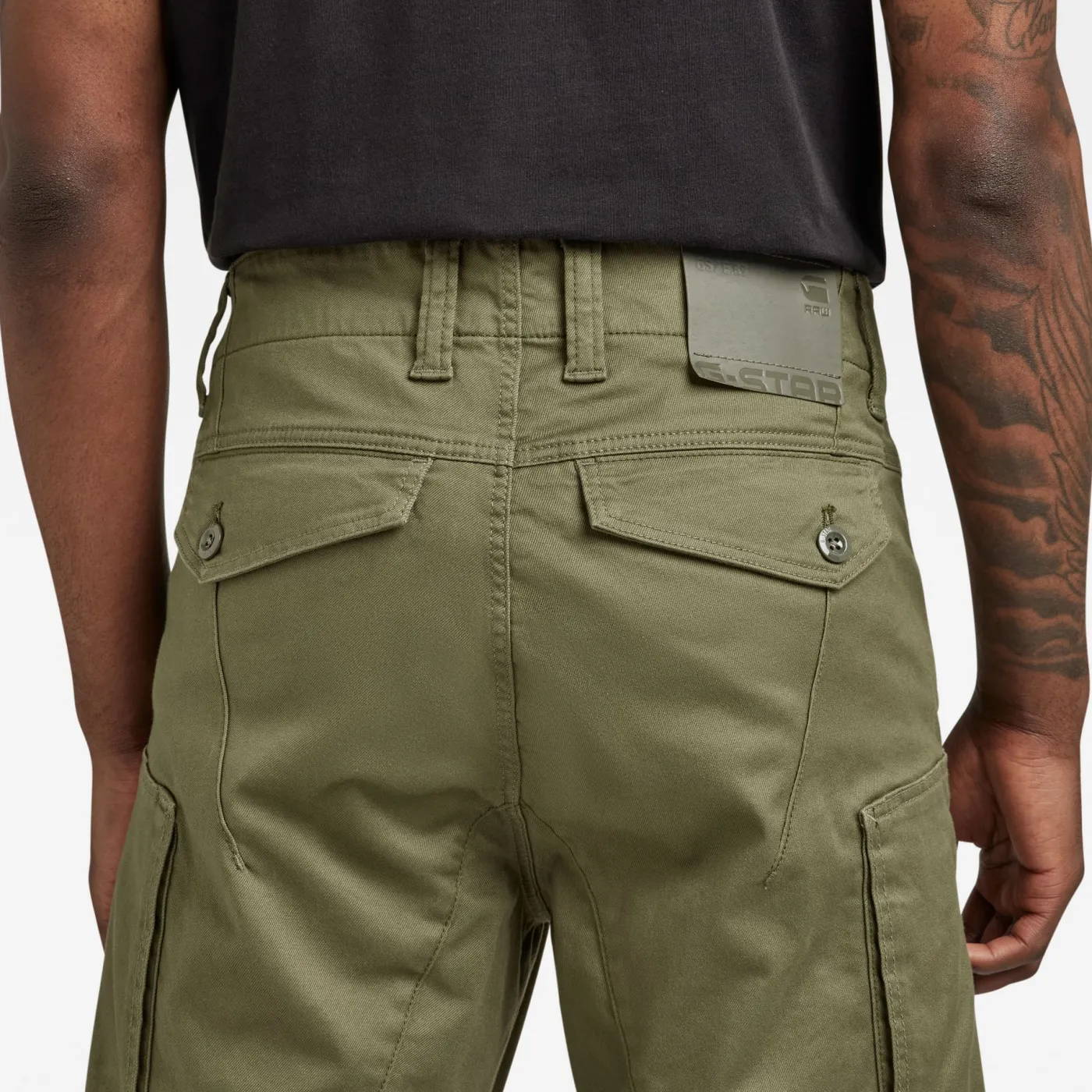 Zip pkt 3D skinny cargo B230 - B230 shadow olive