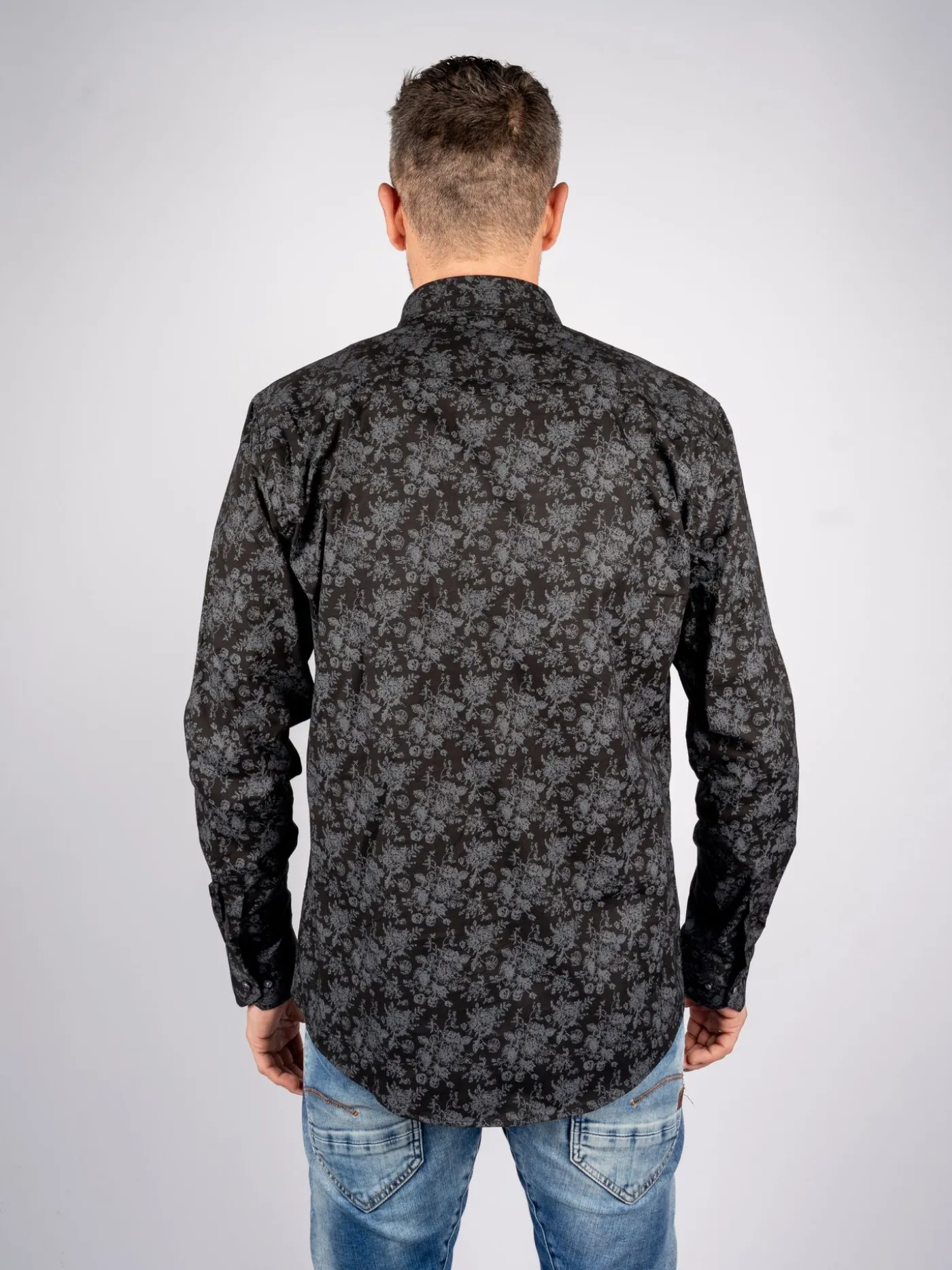 172811-zwart Overhemd