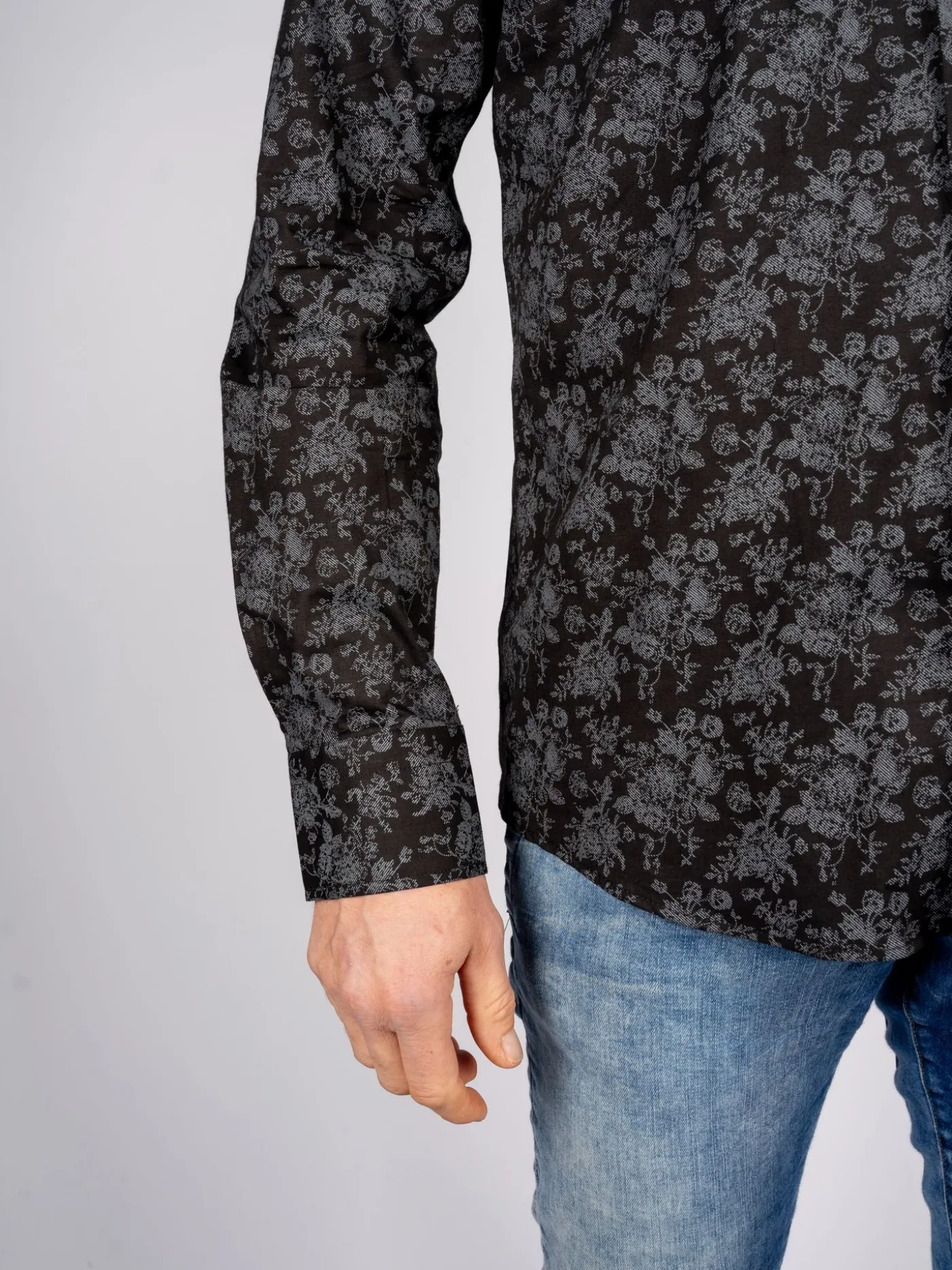 172811-zwart Overhemd